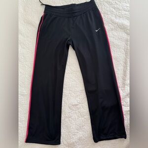 Nike DriFit Women’s Large Black Pink Gym Athleisure Barbie Y2K Straight Leg